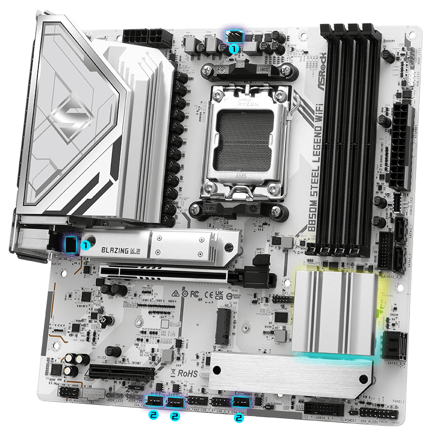 ASRock B850M Steel Legend WiFi Motherboard